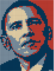 Obama grid colouring